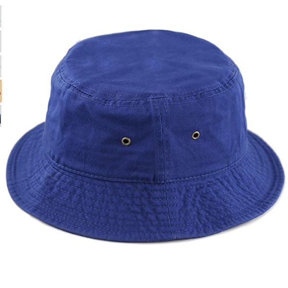 100% Cotton Royal Blue Bucket Hat - Picture 4 of 4